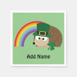 Niedlicher Igel Leprechaun Serviette