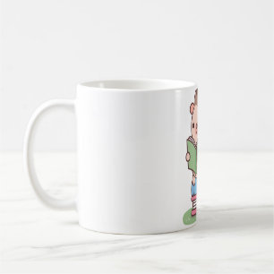 Niedlicher Igel Lesen eines Buches Kaffeetasse