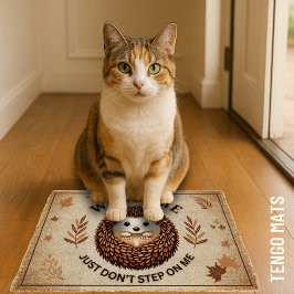 Niedlicher Igel mit Charme Humor für Tierfreunde Fußmatte