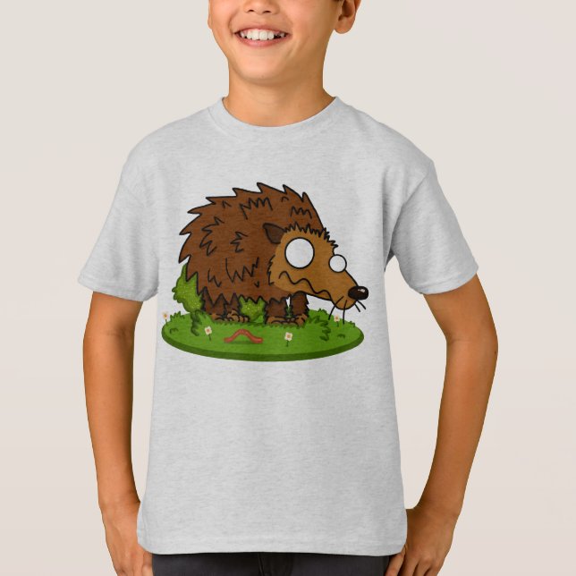 Niedlicher Igel scherzt T-Shirt (Vorderseite)