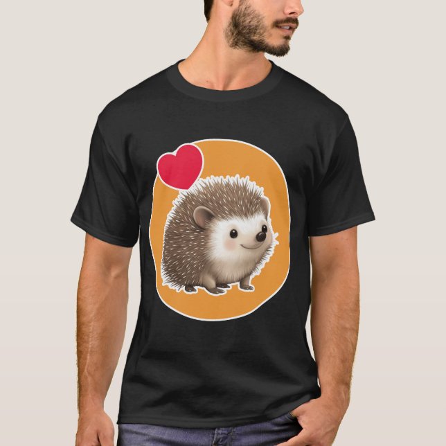 Niedlicher Igel T-Shirt (Vorderseite)