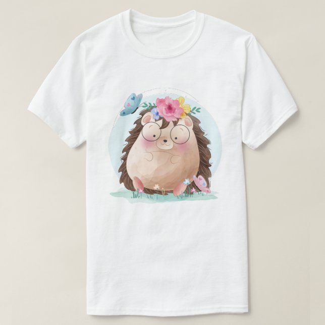 Niedlicher Igel T - Shirt (Design vorne)