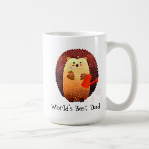 Niedlicher Igel Tierwelt der beste Vater Kaffeetasse