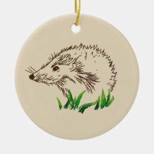 Niedlicher Igel Zeichnend Ornament