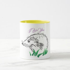 Niedlicher Igel Zeichnend Tasse