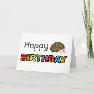 Niedlicher Igel zum Geburtstag Karte