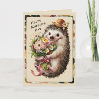 Niedlicher Igel zum Muttertag Karte