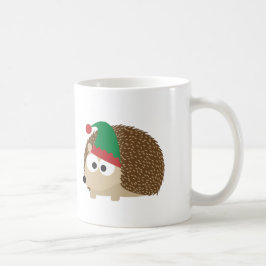 niedlicher Igels-Weihnachtself Kaffeetasse