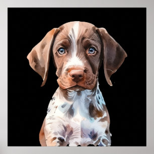 Niedlicher illustrierter Hund Poster