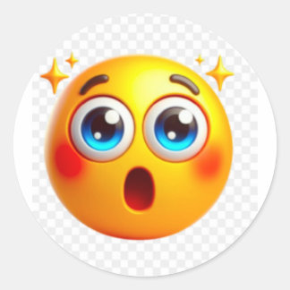 Niedlicher Imoji-Aufkleber Runder Aufkleber