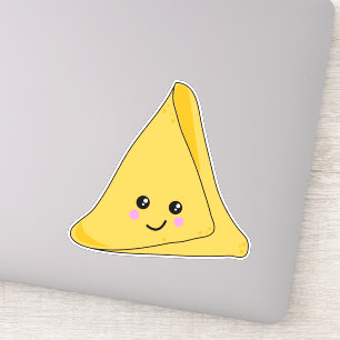 Niedlicher indischer Samosa Kawaii Aufkleber