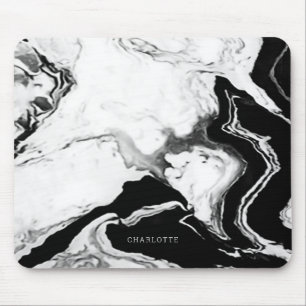 Niedlicher Individuelle Name aus weißem Panda-Sch Mousepad