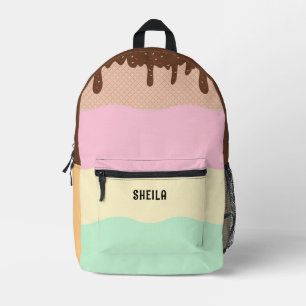 Niedlicher Individuelle Name der Creme Bedruckter Rucksack