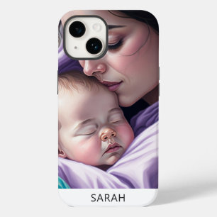 Niedlicher Individuelle Name Mutter und Baby-Zahns Case-Mate iPhone 14 Hülle