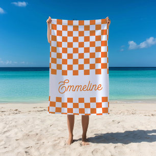 Niedlicher Individuelle Name Orange Summer Pool Strandtuch