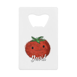 Niedlicher Individuelle Name Tomato Geldbeutel Flaschenöffner