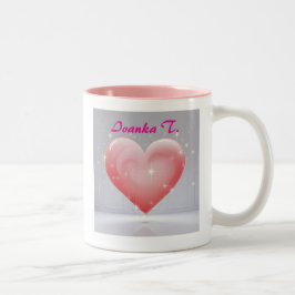 Niedlicher, individueller Name und Foto für Gesche Zweifarbige Tasse