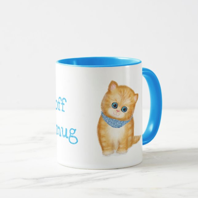 Niedlicher Ingwer Kitten Tasse (VorderseiteRechts)