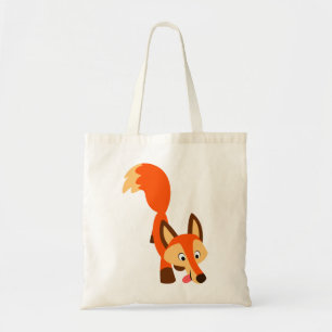 Niedlicher inquisitiver Cartoon Fox Bag Tragetasche