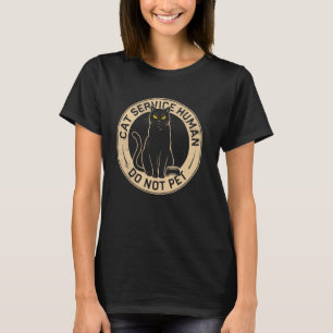 Niedlicher introvertierter Katzenservice-Mensch Ni T-Shirt