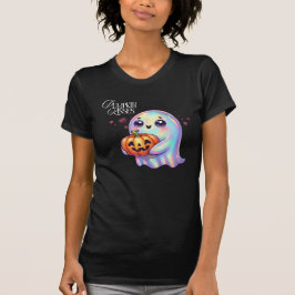 Niedlicher Iridescent Ghost Halloween T - Shirt
