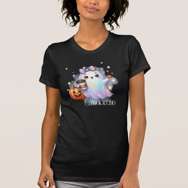 Niedlicher Iridescent Ghost Halloween T - Shirt (Vorderseite)