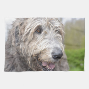 Niedlicher irischer Wolfhound Handtuch