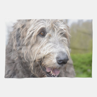 Niedlicher irischer Wolfhound Handtuch