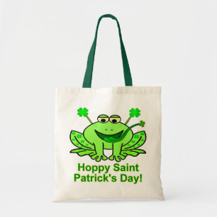 Niedlicher Irish Saint Patrick's Day Frog Tragetasche