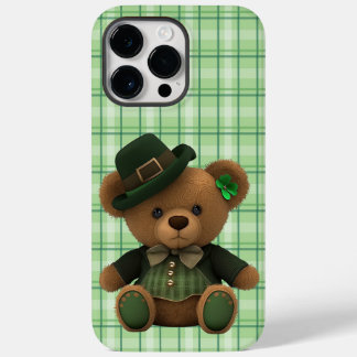 NIEDLICHER IRISH TEDDY BAR MIT GRÜNEM KARIERTEM PA Case-Mate iPhone 14 PRO MAX HÜLLE