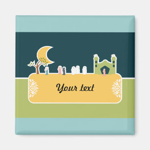 Niedlicher islamischer Kindermoschee Cartoon Mosle Magnet