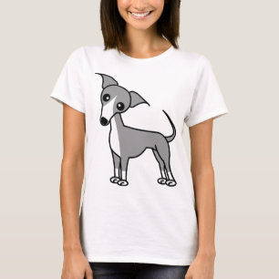 Niedlicher italienischer Windhund - Grau T-Shirt