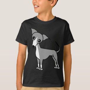Niedlicher italienischer Windhund - Grau T-Shirt