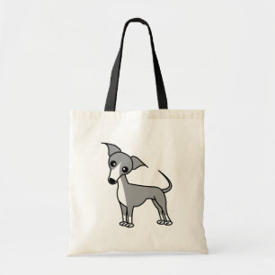 Niedlicher italienischer Windhund - Grau Tragetasche