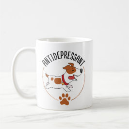 Niedlicher Jack Russell Dog Antidepressiv Kaffeetasse