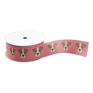 Niedlicher Jack Russell Grosgrain Ribbon Ripsband