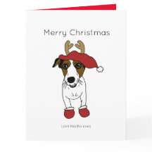 Niedlicher Jack Russell Terrier Dog Weihnachten We