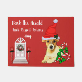 Niedlicher Jack Russell Terrier Weihnachten Fußmatte