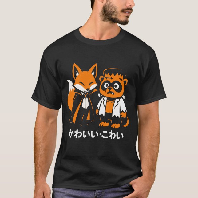 Niedlicher japanischer Halloween-T - Shirt (Vorderseite)