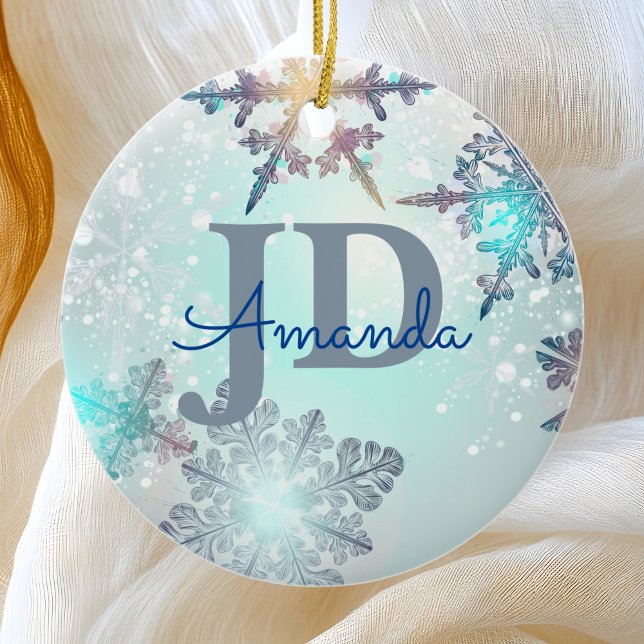 Niedlicher JD Abschluss Personalisierter Name Keramik Ornament (Von Creator hochgeladen)