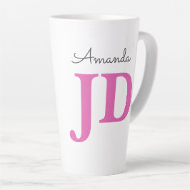 Niedlicher JD Abschluss Personalisierter Name Milchtasse