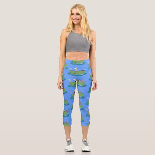 Niedlicher Junge Segelschiff und Hunderuderschiff  Capri Leggings