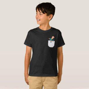 Niedlicher Junge sucht den T - Shirt Vector Pocket