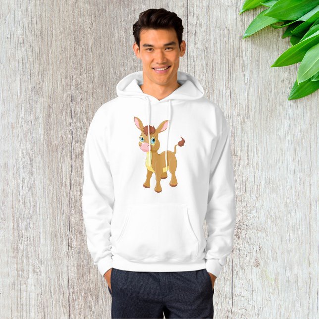Niedlicher junger Donkey mit großen blauen Augen Hoodie (Von Creator hochgeladen)