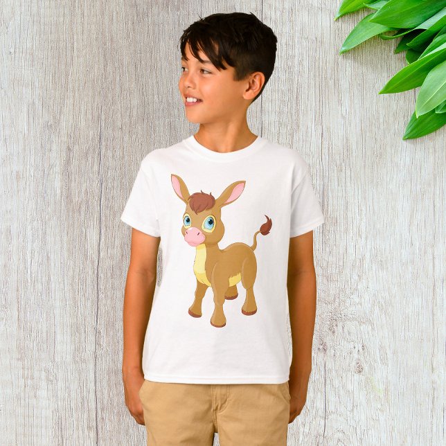 Niedlicher junger Donkey mit großen blauen Augen T-Shirt (Von Creator hochgeladen)