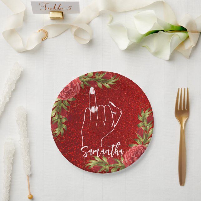 Niedlicher Junggeselinnen-Abschied | BRAUTPARTY Pappteller (Hochzeit)