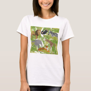 Niedlicher Jungle Animals Safari Boy Mädchen T-Shirt