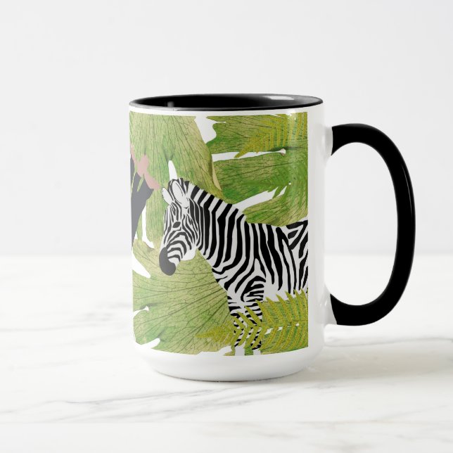 Niedlicher Jungle Animals Safari Boy | Mädchen Tasse (Rechts)