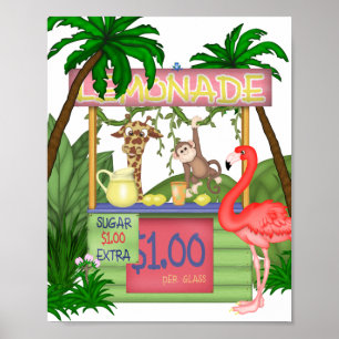 Niedlicher Jungtierstand Lemonade Poster