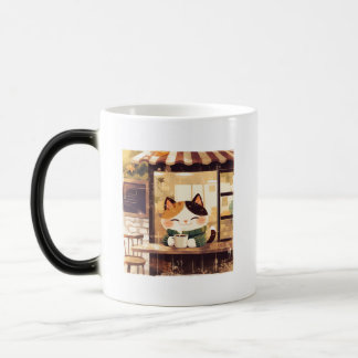 Niedlicher Kaffee im gemütlichen Café Verwandlungstasse